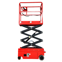 Plateforme élévatrice à ciseaux mini portable 5m/6m/7m, capacité 300kg, autopropulsée, en acier allié, certifiée CE, prix usine Chine