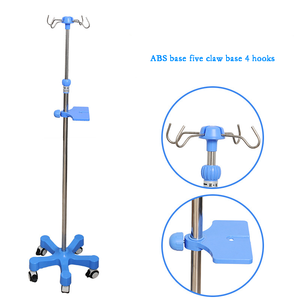 Tempat Tidur Rumah Sakit Medis Stainless Steel Dipasang Di Langit-langit <span class=keywords><strong>Iv</strong></span> Tiang Tetes Berdiri - Product Image 6