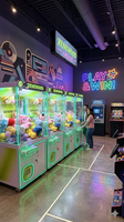 Zenewood Machine à griffes d'arcade en métal, à monnayeur, avec lecteur de billets, Wi-Fi, interface en anglais, garantie 1 an, jouet amusant pour enfants