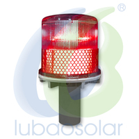 Feux de signalisation solaires prêts à être expédiés LB-6010, cône routier IP65, 4 LED clignotantes
