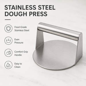 Paslanmaz Çelik Hamburger Presi Patty Manuel <span class=keywords><strong>Burger</strong></span> Presi Kaymaz Saplı Çevre Dostu Bulaşık Makinesinde Yıkanabilir Et Presi Aracı Ev - Product Image 5