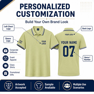 Custom Logo 100% Polyester Ice Silk Breathable Quick Dry Tipped Collar Short Sleeve Unisex Polo Shirt Business Team Uniform - Product Image 5