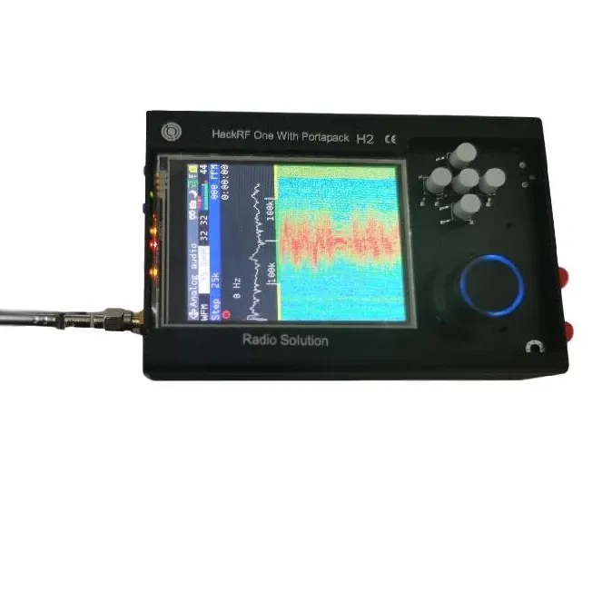 最新のPORTAPACK H2 HACKRF ONESDRラジオHavocファームウェア0.5ppm TCXO GPS3.2インチタッチLCD1500mAhバッテリーメタルケース