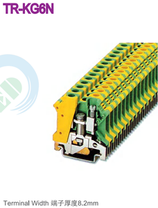 El bloque de terminales de la serie SCEDTR puede combinarse para ser cualquier posición 26-8 AWG M4 Din Rail Terminal Block - Product Image 5