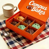Boîte à biscuits en carton rigide recyclable personnalisable avec un design de Noël luxueux pour les cadeaux