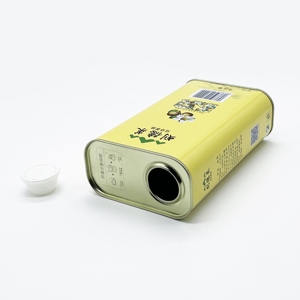 Lata de Metal Rectangular de 1L para Aceite de Oliva, con Logotipo Personalizado, Apta para Alimentos, con Impresión Offset - Product Image 3