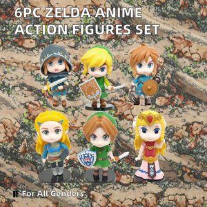 Venta al por Mayor de 6 Piezas/Juego de Figuras de Acción de PVC de Dibujos Animados Japoneses, Modelo de Juguete, Figura de Anime, Leyendas de <span class=keywords><strong>Zelda</strong></span>, Uso ODM para Coleccionar - Product Image 6