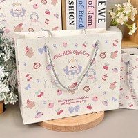 Boîte-cadeau magnétique personnalisée avec illustration kawaii imprimée en quatre couleurs, ensemble de sacs en papier assortis, emballage en carton de luxe, boutique pour enfants