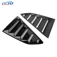 Ailerons de fenêtre latérale arrière de voiture en ABS noir brillant aspect carbone pour Chevrolet Camaro 1LT 2LT RS 1SS 2SS LS 2016-2024