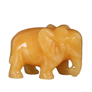 Cristales naturales Piedras curativas Mini elefante tallado a mano para venta al por mayor - Product Image 2