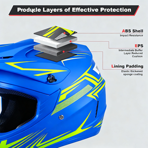 Casque de <span class=keywords><strong>moto</strong></span> professionnel léger, toutes saisons, universel, en ABS, pour enfants, tout-terrain, <span class=keywords><strong>moto</strong></span> <span class=keywords><strong>cross</strong></span>, casque pour enfant - Product Image 3