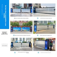 Barrière de parking intelligente automatique à reconnaissance de plaques d'immatriculation, entrée/sortie unidirectionnelle, avec moteur servo robuste et tôle laminée à froid