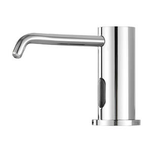 Distributeur de savon moussant automatique moderne chromé à capteur infrarouge sans contact pour hôtel et toilettes commerciales - Product Image 1