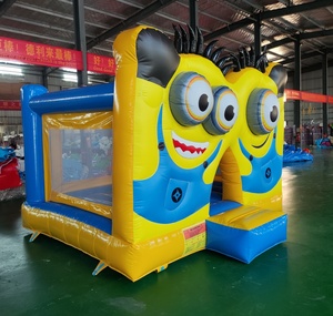 Château gonflable toboggan Golden Art <span class=keywords><strong>4x4</strong></span>, aire de jeux extérieure écologique en PVC, jaune, bleu, coloré, <span class=keywords><strong>location</strong></span> pour fêtes - Product Image 5