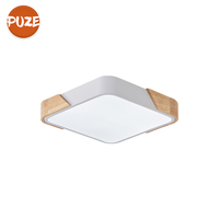 Moderne Nordique Carré Salon Chambre Allée Balcon Étude Cuisine Lampe Led 45W 220V Blanc Plafonnier