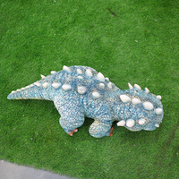 Marionnette de dinosaure animatronique Ankylosaurus à peau souple et mouvements flexibles pour la location de fêtes pour enfants
