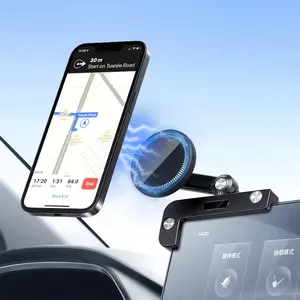 2024 חדש מגנטי גמיש אוניברסלי לוח מחוונים לרכב מחזיק טלפון נייד לרכב עבור לוח מחוונים לתצוגה לרכב חשמלי של טסלה