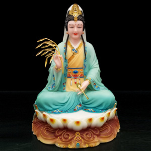 รูปปั้นพระโพธิสัตว์สีขาวหยกจีนรูปปั้นดอกบัวกวน<span class=keywords><strong>อิ</strong></span><span class=keywords><strong>ม</strong></span>ทิเบตรูปปั้นพระพุทธรูปรูปแกะสลักของขวัญที่บ้าน - Product Image 4