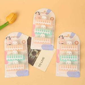 O'MY TOOLS Bigoudis en plastique sans chaleur à clipser, couleurs assorties, 3 pièces par paquet, pour franges, usage général - Product Image 1