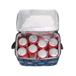 Copo de nieve impresión aduanas cuadrado moda portátil almuerzo enfriador cremallera bolsa para oficina al aire libre Pinnice - Product Image 6