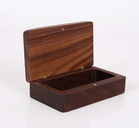 Boîtes de rangement personnalisées en bois de noyer noir CNC, diverses boîtes en bois avec prototypage rapide, boîtes à bijoux, service de gravure et d'usinage