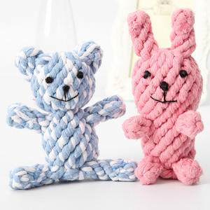 2023 suministros ecológicos para mascotas, venta al por mayor, interactivo, personalizado, gato, Animal, cuerda de algodón, juego de juguetes para masticar perros, juguetes para masticar mascotas para perros - Product Image 4