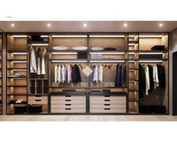 Armoire de dressing en mélamine, placard de rangement, armoire murale de chambre à coucher, design en bois