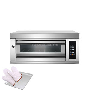 <span class=keywords><strong>Four</strong></span> à pain électrique <span class=keywords><strong>professionnel</strong></span> compact à un seul niveau et deux plateaux pour boulangerie et pâtisserie - Product Image 1