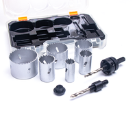 Ensemble de scie cloche bi-métal 9 pièces de haute qualité kit de scie cloche cobalt M42 scie cloche bi-métal
