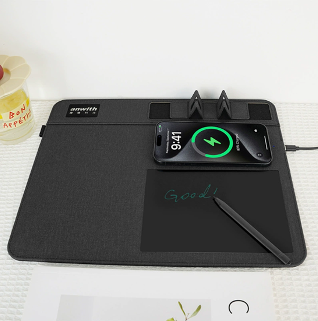 2026 New Trending Multifunctional Handwriting Board Wireless Charging Mouse Pad 15W LCD 13.7 Inch Pu Material Anime in Stock