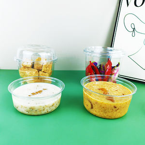 Tengyue Gobelets en plastique transparent de qualité alimentaire avec couvercle transparent Récipients jetables pour le stockage des bonbons Boîte de transport de noix - Product Image 2