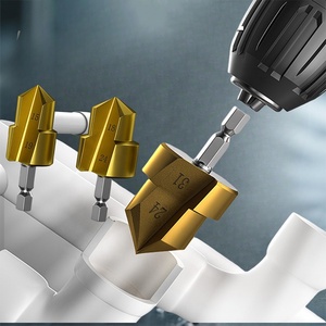 Broca de perforación CR Ppr <span class=keywords><strong>para</strong></span> metal, escariador de PVC con mango hexagonal, escariador <span class=keywords><strong>multicapa</strong></span>, herramienta de reparación de fugas, titanio - Product Image 2