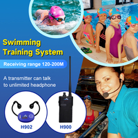Casque d'écoute sans fil étanche Aquatalk H902 pour l'entraînement de natation en temps réel et la formation sous-marine