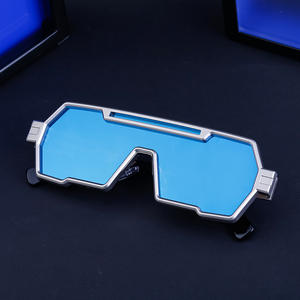 Lunettes de soleil steampunk pour homme XH-2267, monture noire, verres PC, protection UV400, classe 2, emballage boîte - Product Image 2