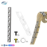 Plaques de fixation osseuse pour chirurgie orthopédique traumatique, plaque humérale tubulaire 1/3 LC DCP, Placa De Osteosintesis Ortopedica