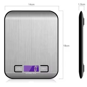 Balance électronique intelligente 5 kg avec logo personnalisé, écran LCD, plateforme de pesage numérique, prix bas, pour cuisine - Offre spéciale - Product Image 2