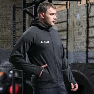 Lightweight <b>Jacket</b> Zip Up <b>Workout</b> Gym <b>Jacket</b> Slim Fit Reflective Printed Sports <b>Jacket</b> For Men - Product Image 5