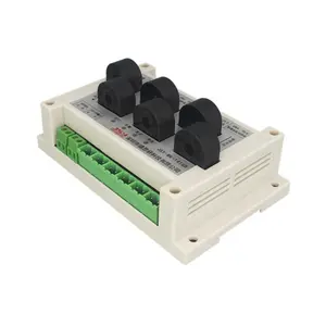 Medidor de potencia de 6 canales multicircuito monofásico con medidor de energía eléctrica Modbus-RTU RS485 AC
