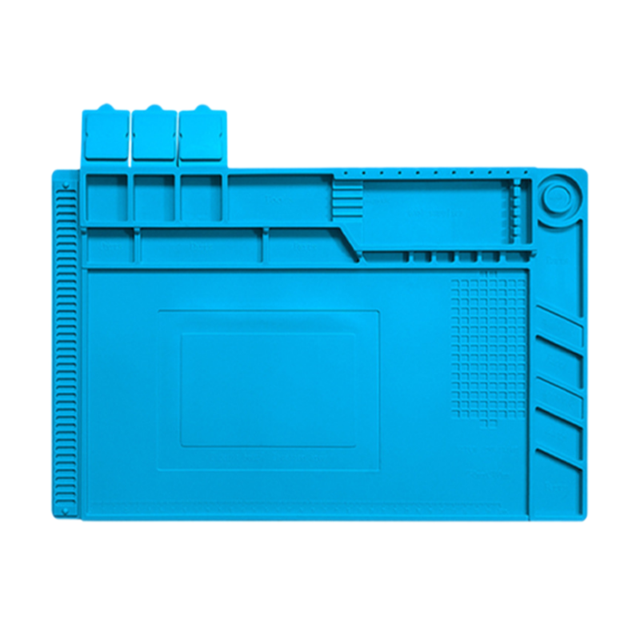 High Temp-Resistant Magnetic Repair Mat-Non-Slip Elastic Silicone Pad for Phone Motherboard PCB Soldering Maintenance