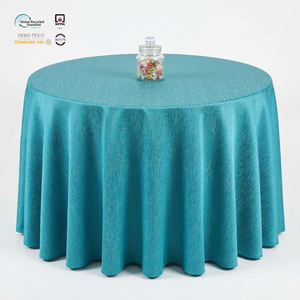 Mantel Redondo de Poliéster Jacquard de Grado Comercial, 90 Pulgadas, Grueso, para Mesa de Comedor - Product Image 1