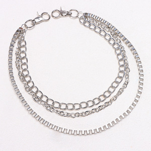 Cadena de cintura metálica estilo hip hop Yueli, multicapa, de aleación de zinc, para jeans, baile callejero, accesorio de moda. - Product Image 4