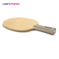 Konford OEM personnalisé pur bois 2 couches de carbone aryle pour usine de lame de ping-pong vente en gros de batte de ping-pong fond de ping-pong