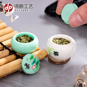 ขวดไวน์และขวดชาเรซิ่นขนาดเล็กสไตล์โบราณ ของตกแต่งบ้าน - Product Image 4