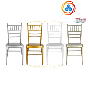 Mehrfarbiger Metall-Chiavari-Hotelstuhl Stapelbare Bankettsitzgelegenheiten mit Klassischem Leiter-Rücken-Design für Hotels, Hochzeiten und Bankette - Product Image 5