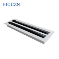 Vente en gros d'alliage d'aluminium Grille d'échappement de plafond de climatiseur Grille d'air linéaire