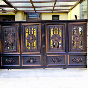 Porte coulissante automatique en aluminium, pliante, pour centre commercial, appartement, villa, entrée de garage, design moderne, anti-corrosion - Product Image 3