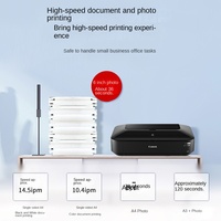 Impresora de Inyección de Tinta A3 Pixma IX6780/IX6880 Wifi de 5 Colores para Impresión de Gráficos CAD y Fotos, Nueva Impresora con Tanque de Tinta CISS Autoadhesivo y Sistema Automático