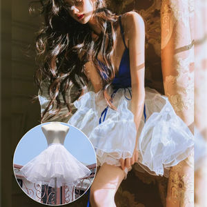 <span class=keywords><strong>Jupon</strong></span> Lolita Femme Robe Blanche Noire avec Tulle Puffy Adulte Mini <span class=keywords><strong>Tutu</strong></span> <span class=keywords><strong>Jupon</strong></span> - Product Image 6