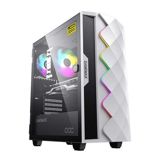 GAMEMAX Hot Selling  ARGB Strip Gaming Casing Fan Cooler ATX MID- Towers Computer PC Case