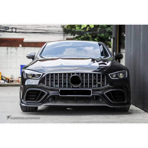 Kits de corps de diffuseur de lèvre avant en Fiber de carbone <span class=keywords><strong>s</strong></span>èche de Style B de haute qualité pour Be-nz <span class=keywords><strong>AMG</strong></span> GT63 - Product Image 4